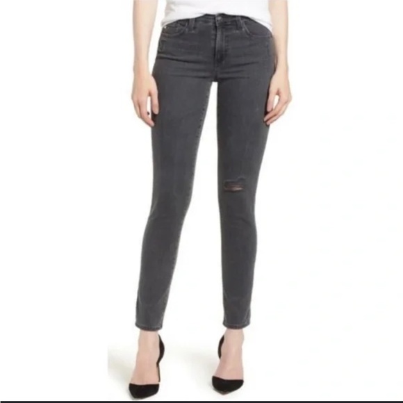 NWT AG Adriano Goldschmied Gray The Legging Ankle Super Skinny Jeans - Picture 1 of 7